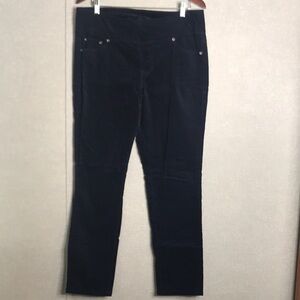 Jag Jeans Dark Navy Blue Nora Velour Stretch Pull on Pants